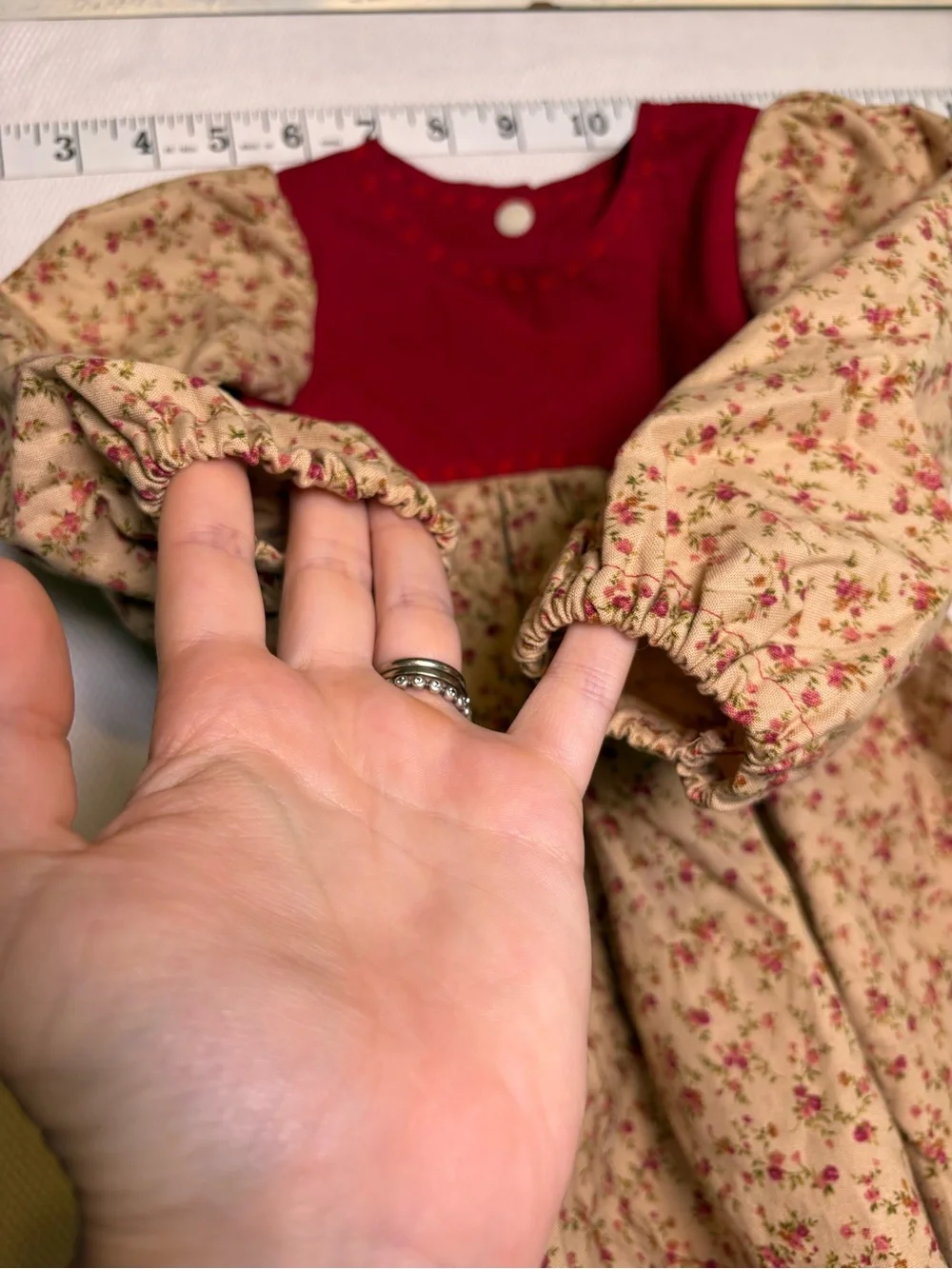 Handmade Floral Prairie Dress Estimated 18–24 Months / 2T